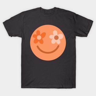 Orange Happy Face T-Shirt